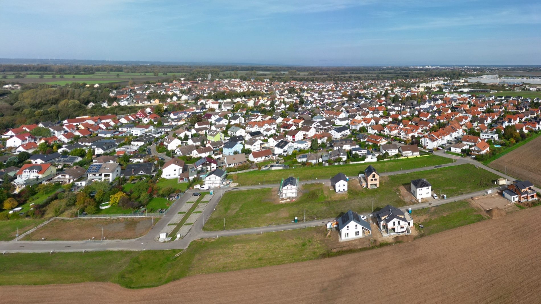 Viele freie Bauplätze im Groß-Rohrheimer Neubaugebiet "Bibliser Weg III".